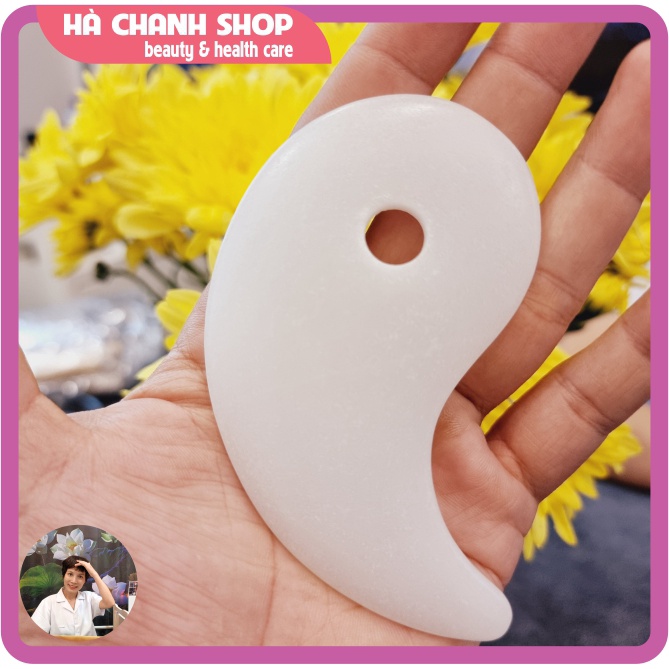 Cạo Gió Massage Đá Guasha Hình Cặp Cá Âm Dương Đẹp Bằng Đá Thiên Nhiên Miếng Cạo Mát Xa Mặt Body Chăm Sóc Da Mặt