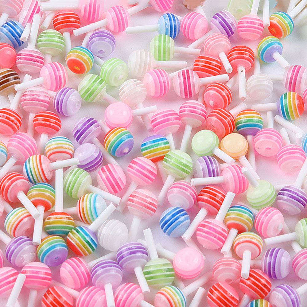 [Hàng mới về] Phụ kiện trang trí móng tay nghệ thuật hình que kẹo mút hoạt hình 3D dễ thương đáng yêu nhiều màu tùy chọn