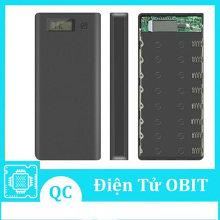 Box sạc dự phòng lắp 8 cell 18650 vỏ nhựa màn LCD màu ngẫu nhiên