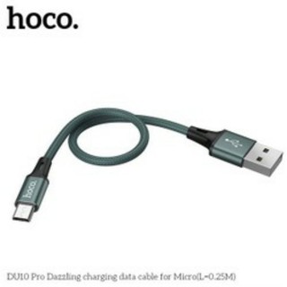 Cáp sạc nhanh dây dù 3.0a-hoco du10 pro-dài 0.25m