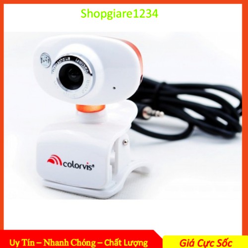 Webcam Colorvis ND80 -Có Mic, Cổng USB tự nhận không cần driver -Siêu rõ nét (Full Box) - Hàng chính hãng, Full Box