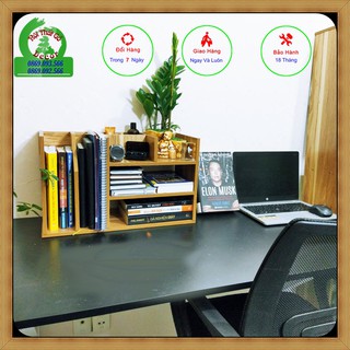 Kệ Sách Để Bàn Mini, Kệ Để Hồ Sơ Văn Phòng Nhỏ Gọn Tiện Lợi, Gỗ MDF