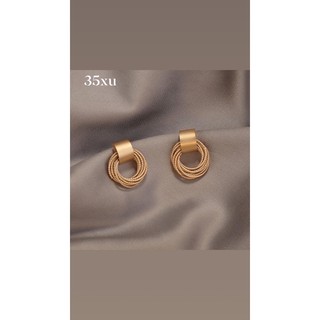 Bông tai hình khối cao cấp