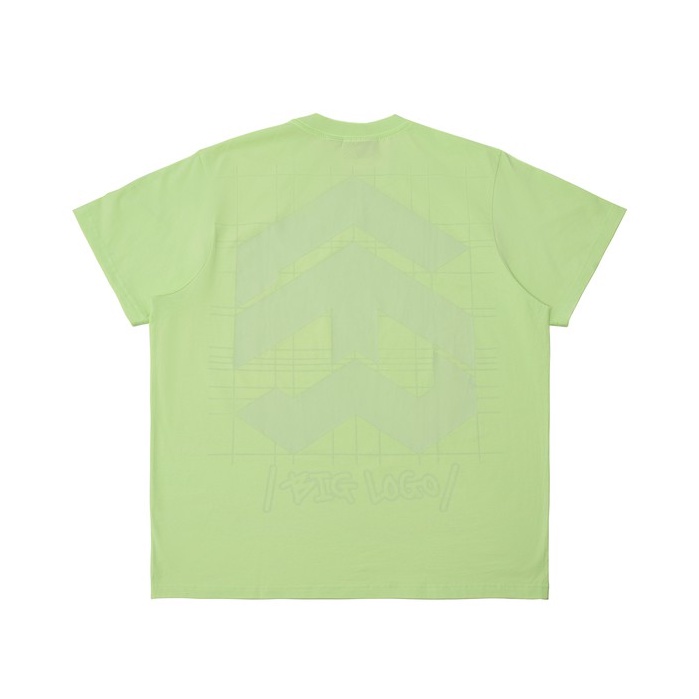 Áo thun 5THEWAY /public icon/ Big Logo Square Tee in BUTTERFLY aka Tay Ngắn Xanh Màu Bơ