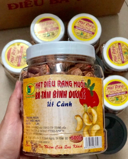 Hạt điều loại 1 bà tám Bình Dương 500gr HSD 1 năm