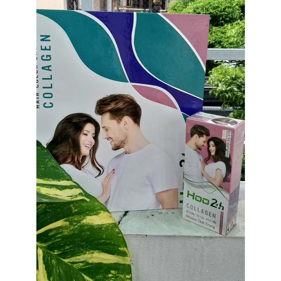 NHUỘM THỜI TRANG COLLAGEN BỔ SUNG-TÁI TẠO-PHỤC HỒI HOO24H 60ml x 2
