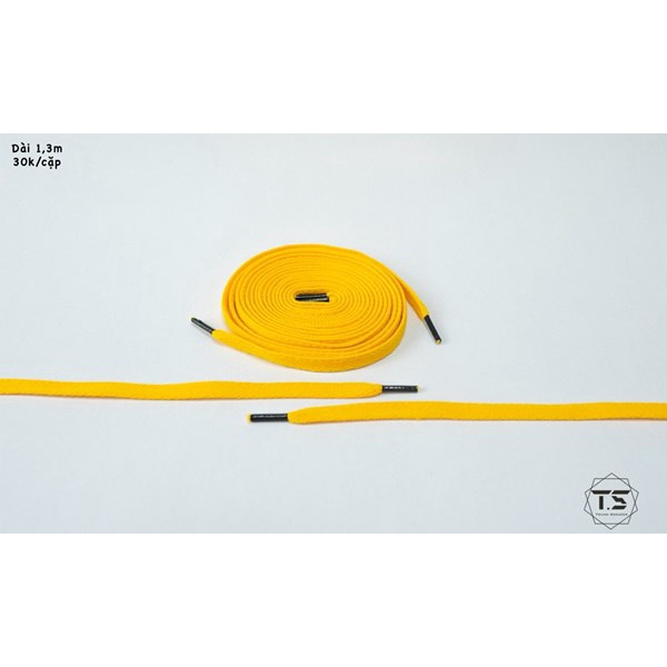 Dây Giày Thể Thao Sneaker Jordan 1, Nike AF1, Màu Vàng (1 Cặp)