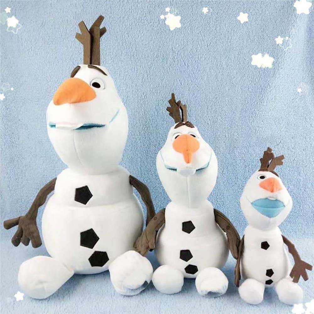 Thú nhồi bông mềm hình người tuyết Olaf Phim Frozen 2 kích thước 23cm / 30cm / 50cm tùy chọn