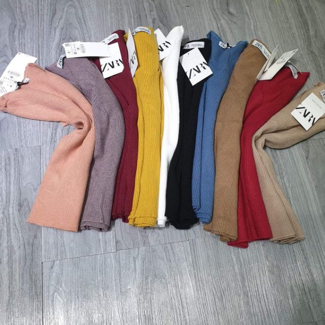 Combo 1 áo len zara + 1 áo sơ mi+ 1 sét  chíp