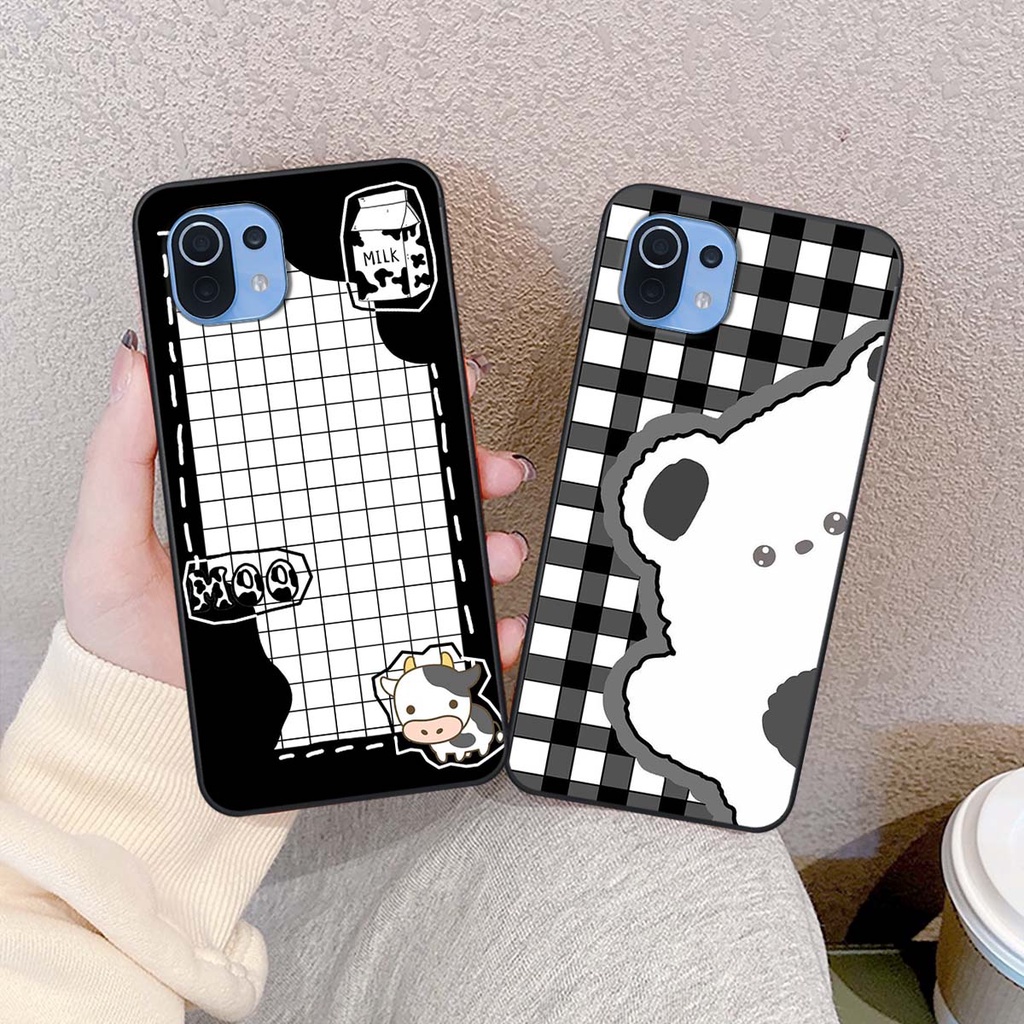 Ốp lưng xiaomi mi 11 lite/ mi 11 lite 5g NE Caro đen trắng cực đẹp