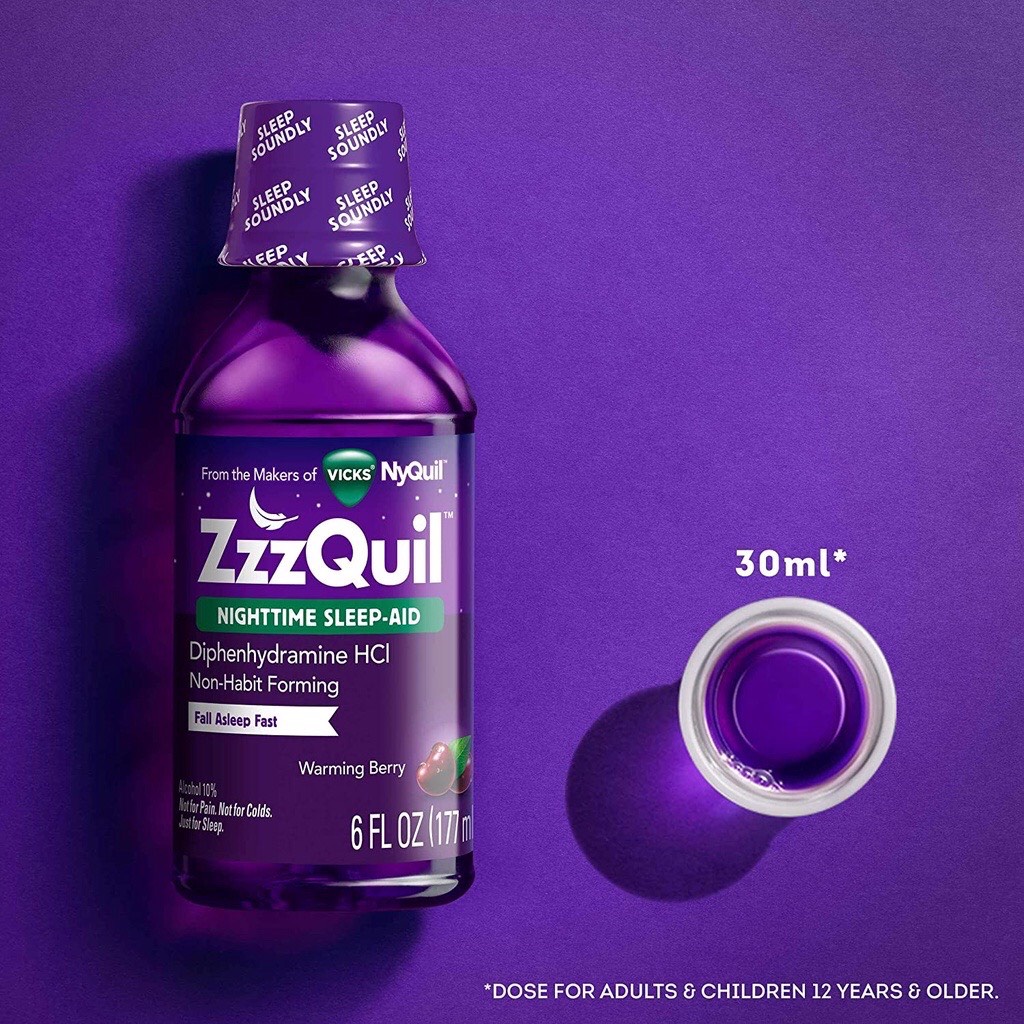 [DATE 7/2023] Siro ZzzQuil Nighttime Sleep Aid 354ML ( DAYQUIL NYQUIL )