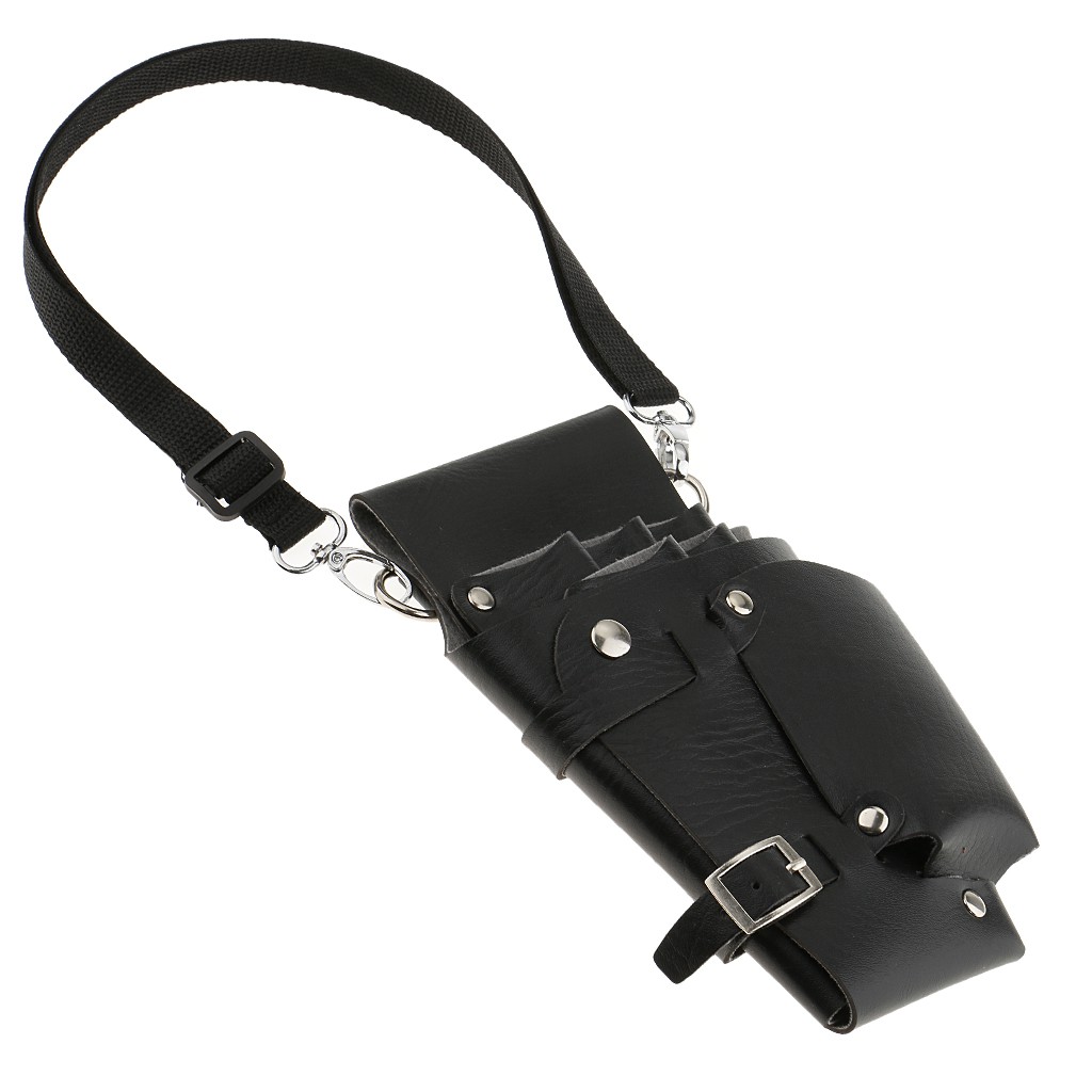 [Fenteer1] Túi Da PU Đựng Kéo Cắt Tóc Đa Năng Cho Thợ Cắt Tóc