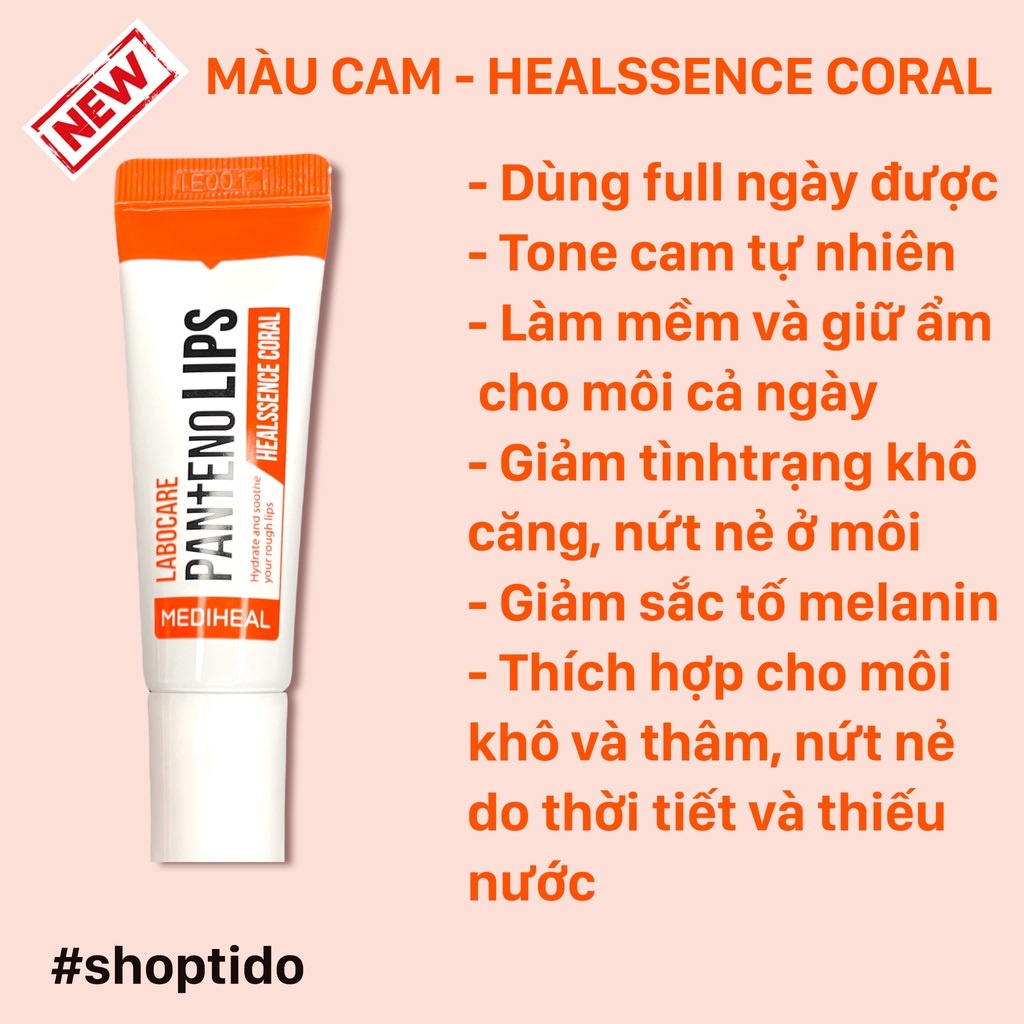 Son dưỡng Mediheal dưỡng thâm môi Healssence Coral 10ml NPP Shoptido