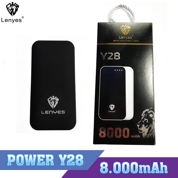 [Mã SKAMSALE03 giảm 10% đơn 200k] Pin Sạc Dự Phòng Lenyes Y28 – 8000mAh- Hỗ Trợ Sạc Nhanh