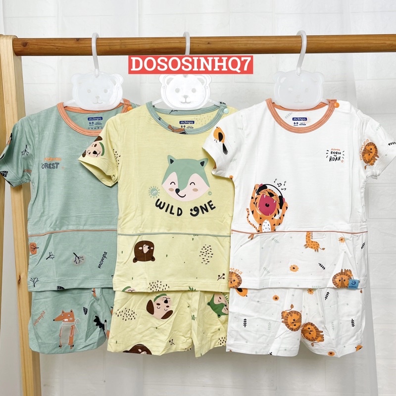 Bộ quần áo cộc tay cho bé Mompa vải cotton cao cấp, thoáng mát cho bé
