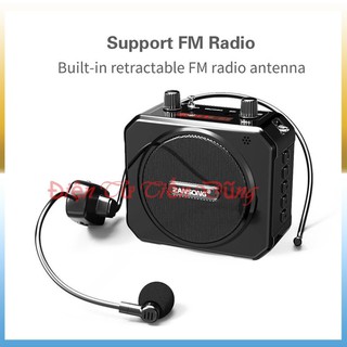 Máy trợ giảng zansong m80 loa trợ giảng dòng micro không dây bluetooth đài fm ♥️♥️