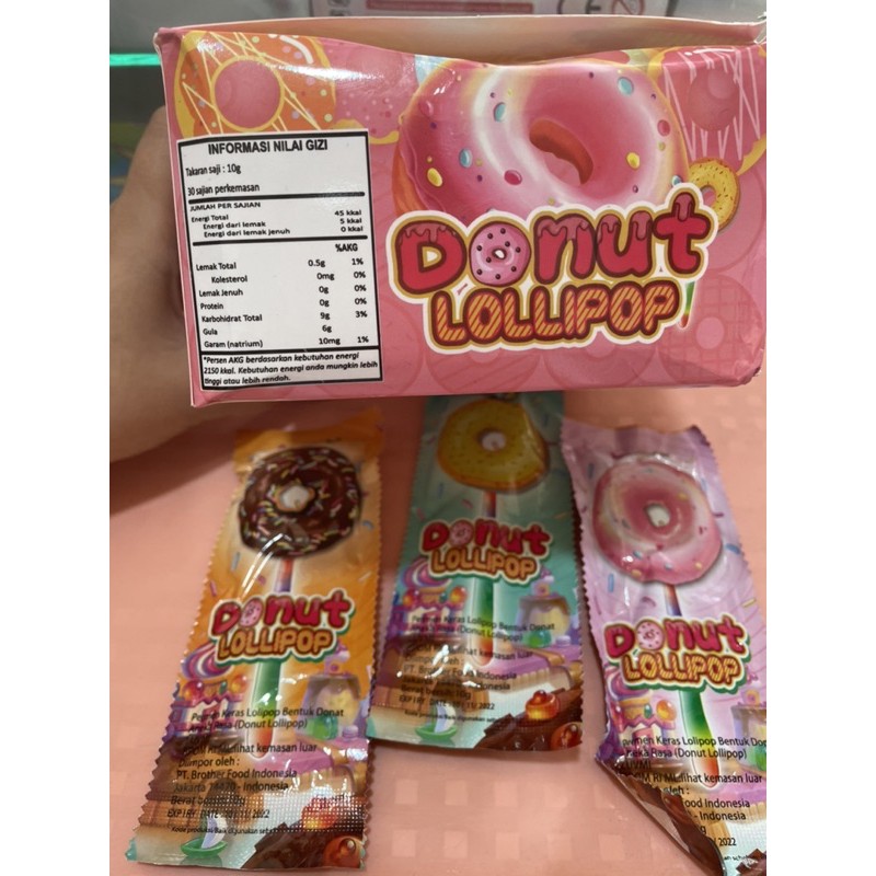 Kẹo mút que phát sáng hình bánh Donut (3 cây)