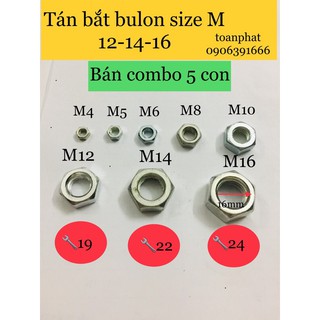 5 tán M12-M14-M16| ecu bắt bulon, êcu