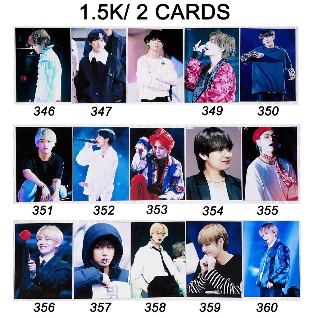 Sale set card hình của V BTS 3