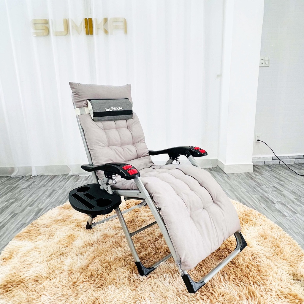 Nệm Ghế xếp thư giãn SUMIKA, chiều dài 1.55m, nệm mút bông