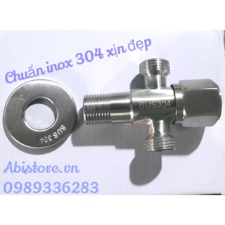 Mua  CHUẨN INOX 304 XỊN  VAN TÊ CẦU VAN T CHIA NƯỚC BỒN CẦU TÊ CHỮ THẬP INOX 304 CHUẨN XỊN HÀNG ĐẸP