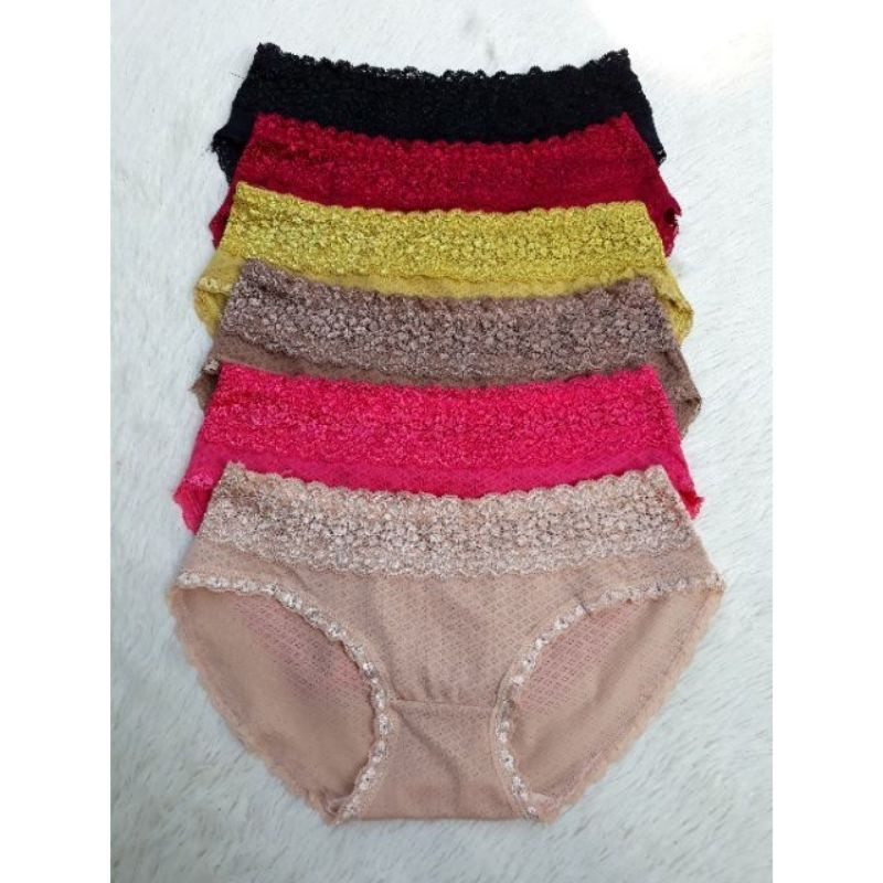 Quần lót su Vic thông hơi cạp ren 8622