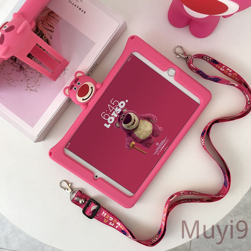 Ốp máy tính bảng họa tiết gấu cho iPad 2018 Mini1/2/3 Mini4c Mini5 AIR2 Pro9.7 2/3/4 6 | BigBuy360 - bigbuy360.vn