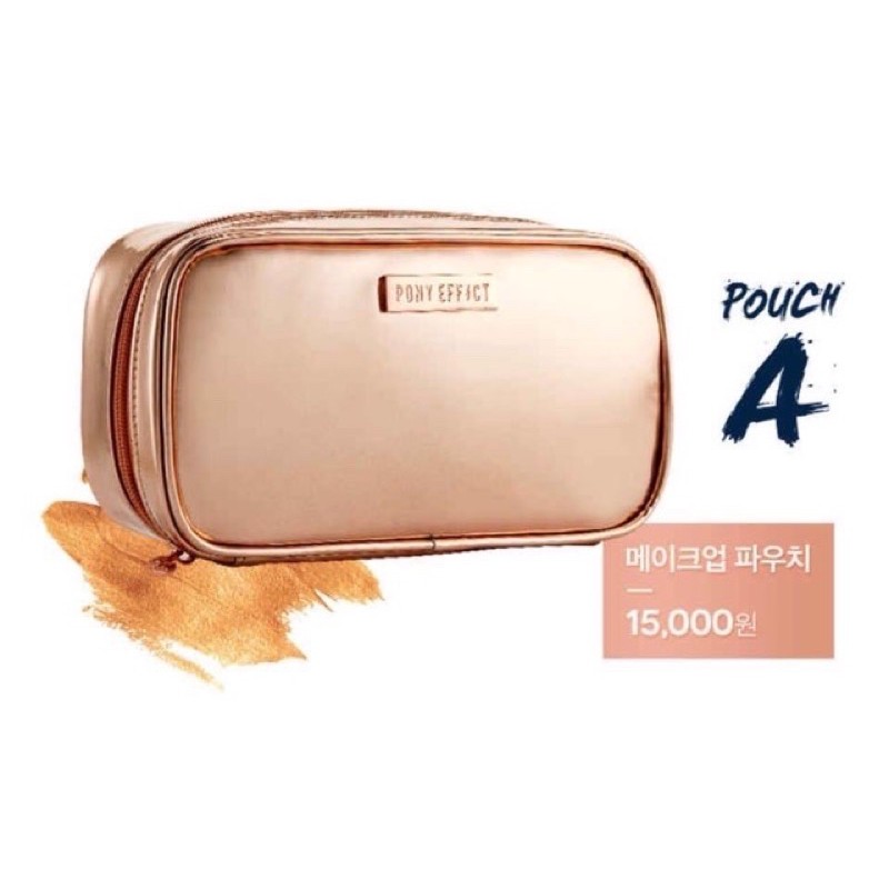 [CHÍNH HÃNG][SẴN] TÚI ĐỰNG ĐỒ TRANG ĐIỂM NHỎ GỌN PONY EFFECT MAKEUP POUCH