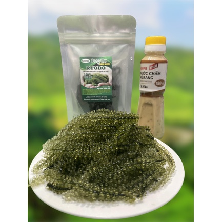 Rong Nho tách nước KYODO gói 100g nở đĩa rong nho tươi đầy