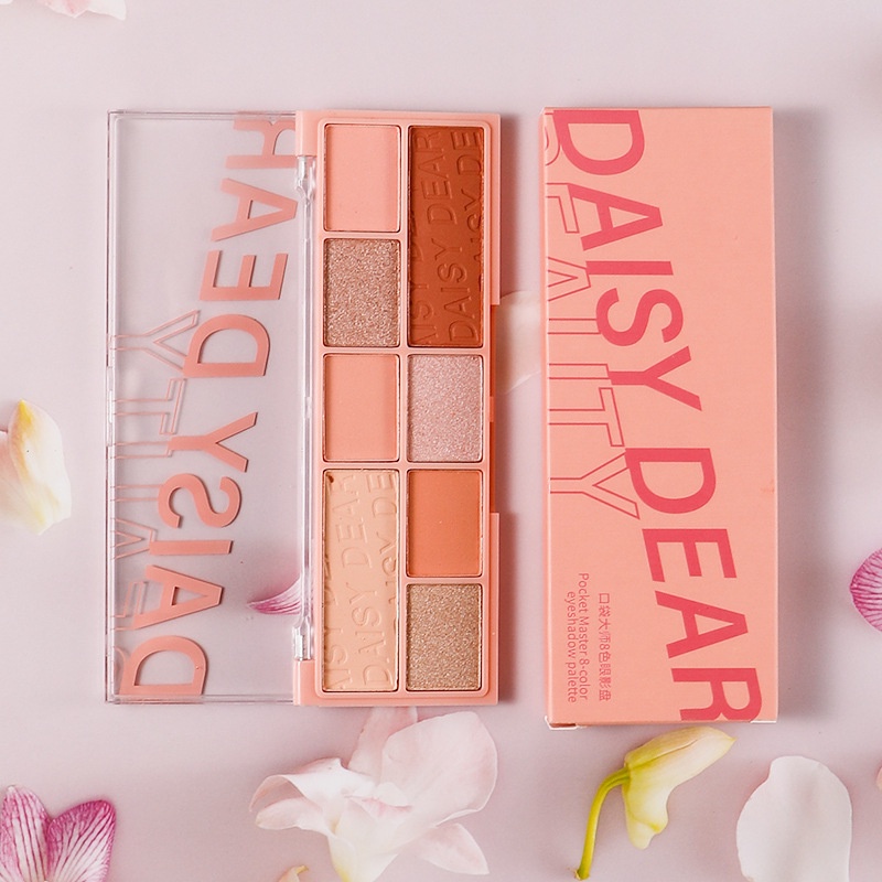 [Hàng mới về] Bảng phấn mắt DAISY DEAR màu sắc ánh nhũ chống nước tiện dụng