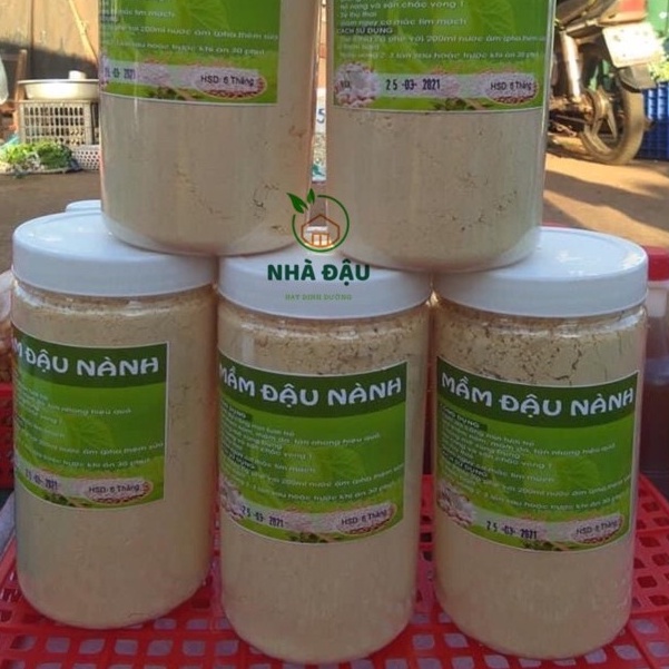 Mầm đậu nành nhà làm NADA Nuts 500gr, bột mầm đậu nành tăng vòng một, đẹp da, hỗ trợ tăng cân giảm cân