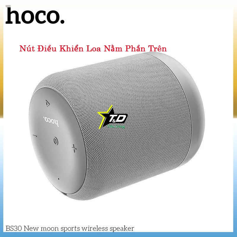 [Mã 2404EL10K giảm 10K đơn 20K] Loa bluetooth hoco bs30 thuận tiện khi di chuyển âm thanh tuyệt vời với 2 màu lựa chọn