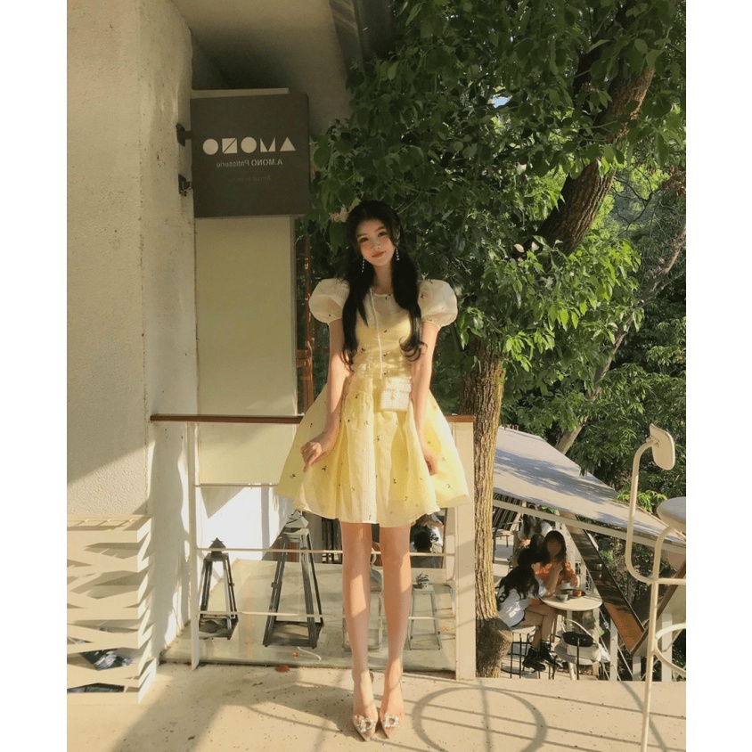 (Mẫu Mới) Đầm Xòe Van Xước Dáng Tiểu Thư Siêu Sale Cho Các Nàng UP Valentina Shop