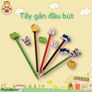 Gôm tẩy gắn đầu bút chì (Set 5 viên)