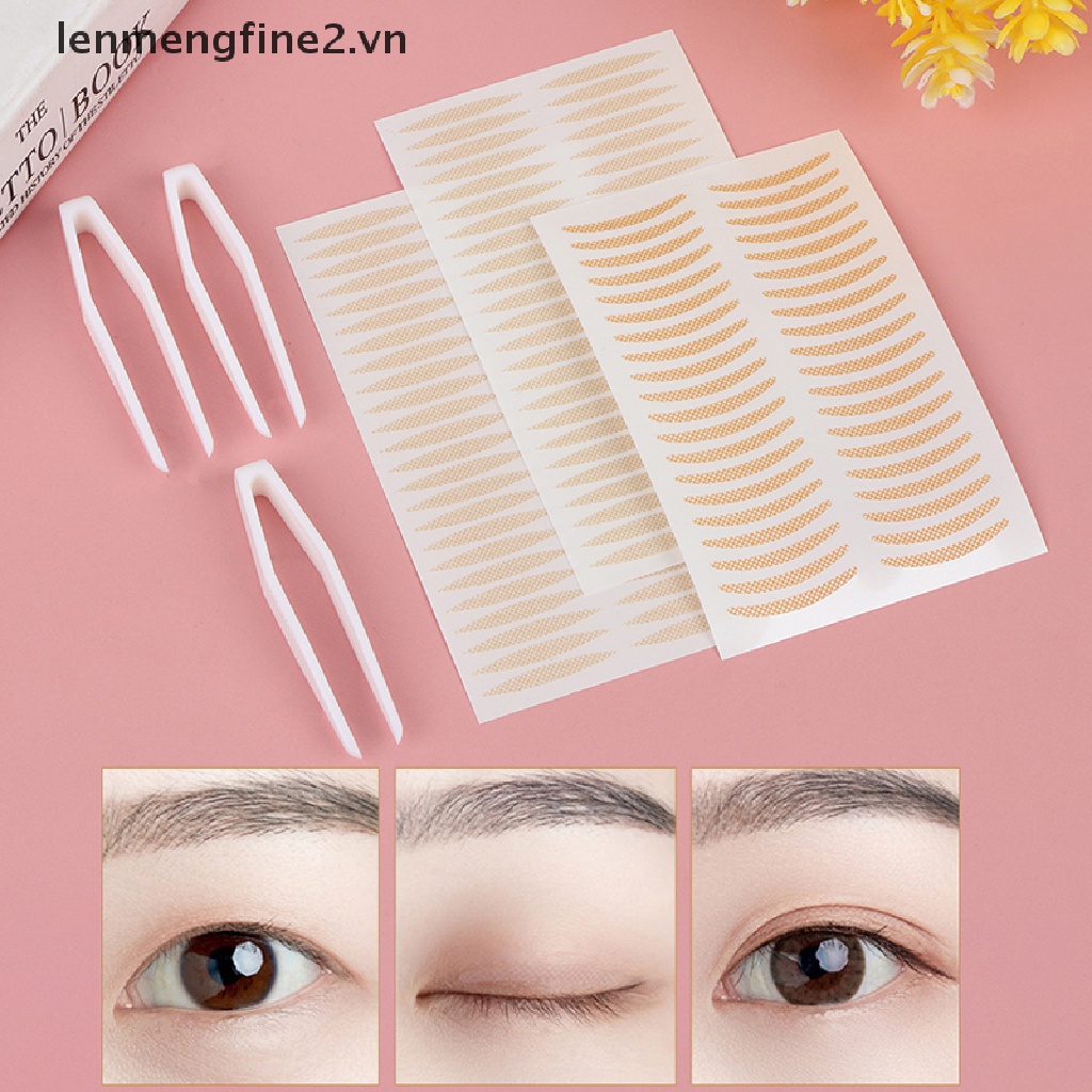 200 Miếng dán tạo mắt hai mí lưới ren vô hình + nhíp