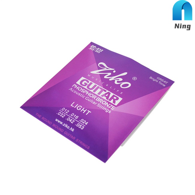 Ning Stable Performance Ziko Acoustic Guitar  Strings Smooth Feel Non-oxidation String Ethnic Plucked Musical Instrument