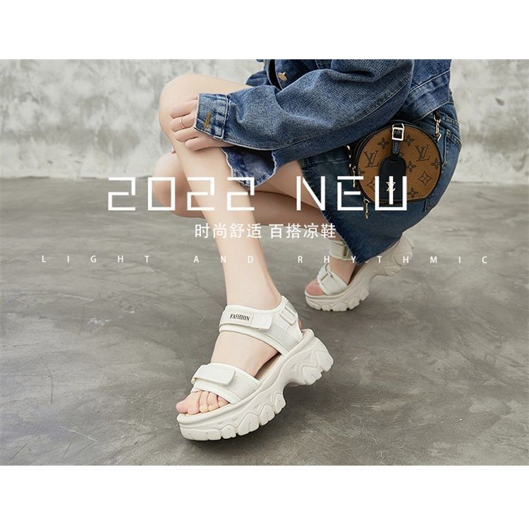 Giày Sandal Thể Thao Đế Mềm Dày Phong Cách Thời Trang Mùa Hè 2022 Chất Lượng Cao