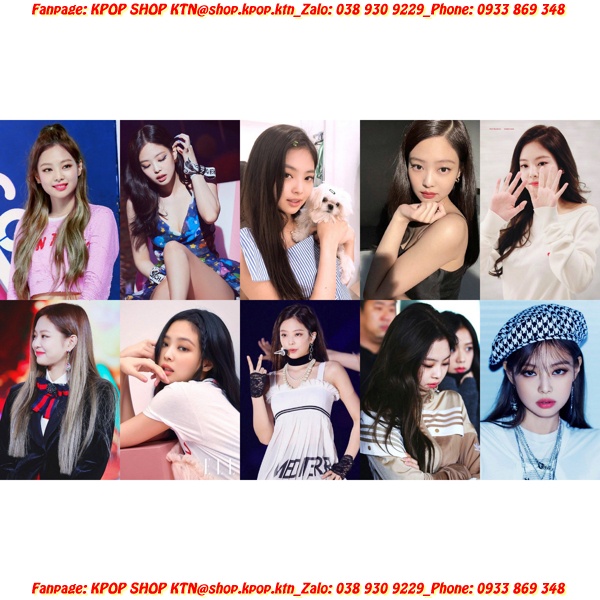 CARD BO GÓC JENNIE BLACK PINK