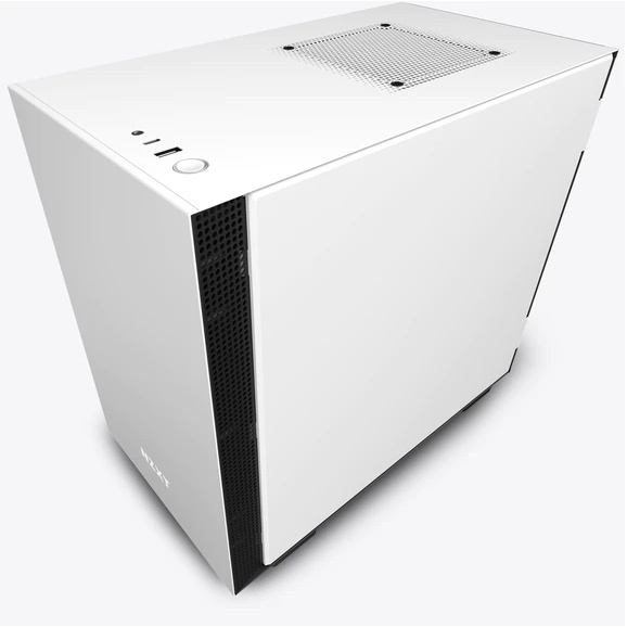 Vỏ Case Máy Tính NZXT H210i Màu Trắng Sần