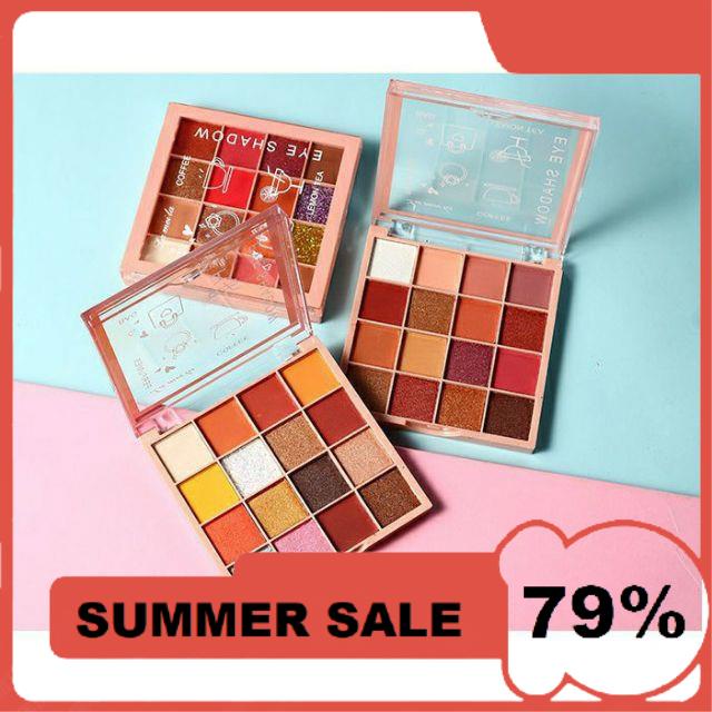 🌸 Phấn Mắt 16 Ô 3043 Lameila 🌸 Đa Tông Nhũ Cute phô mai que Nội Địa 🌸