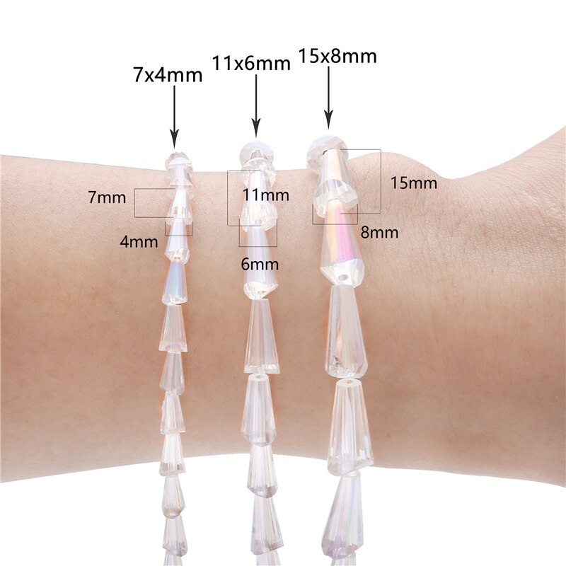 Chuỗi Hạt Pha Lê Hình Nón Dùng Để Làm Trang Sức Thủ Công