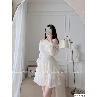 Váy Cổ Yếm Hạt Hàng 2 Lớp Đẹp
