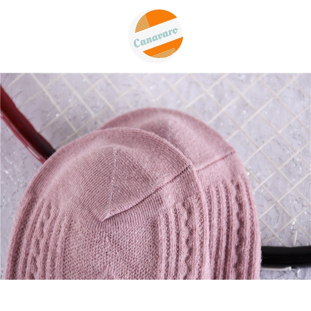 Tất nữ cổ ngắn cute xinh hàn quốc thời trang thoáng khí khử mùi kháng khuẩn 100% cotton CANAVARO SHOP TN01