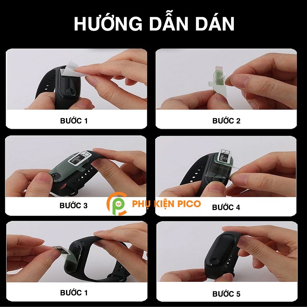 Dán màn hình Mi Band 4 full màn hình dẻo trong suốt chính hãng Mijobs - Dán dẻo Mi Band 4