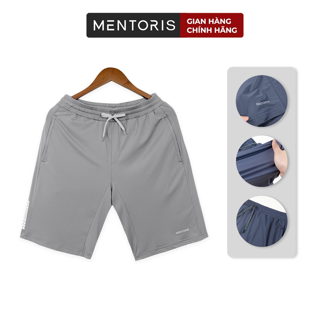 Quần short nam MENTORIS Chất Thun Lạnh Siêu Co Giãn, Năng Động, Thoải Mái, Dáng Thể Thao, Basic, Nhiều Màu MSR2207