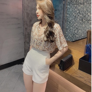 Quần Short Ngắn Lưng Cạp Cao
