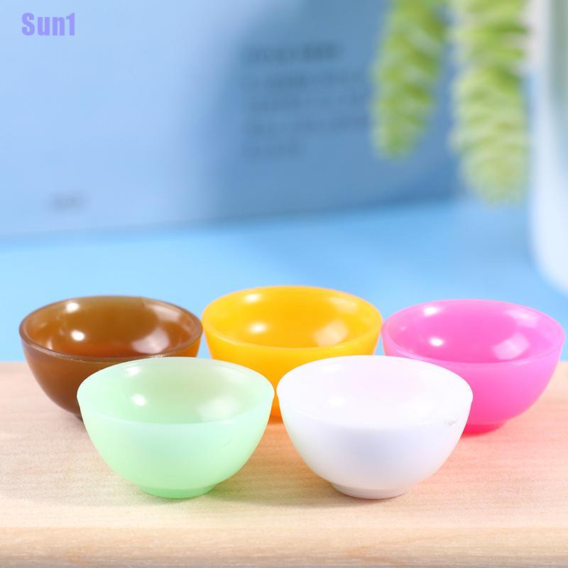 Bộ 5 Chén Tròn Tỉ Lệ 1: 12 Dùng Trang Trí Nhà Búp Bê