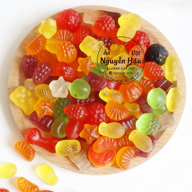 500GR KẸO DẺO CHIPCHIP TRÁI CÂY MIX HÌNH TUỔI THƠ