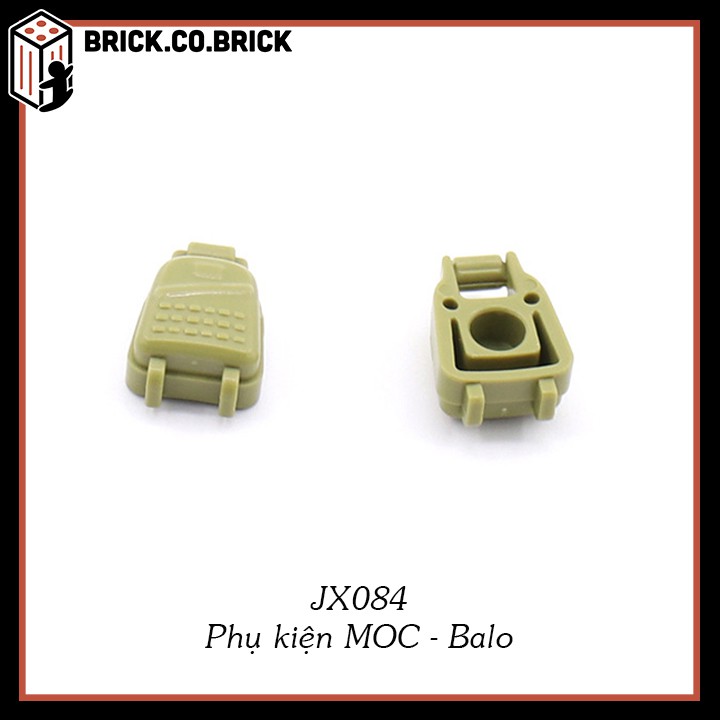 Balo Lính Đồ Chơi Lắp Ráp Phụ kiện MOC Army Minifig Non Lego Mô Hình Sáng Tạo Trang Trí Quân Đội JX084