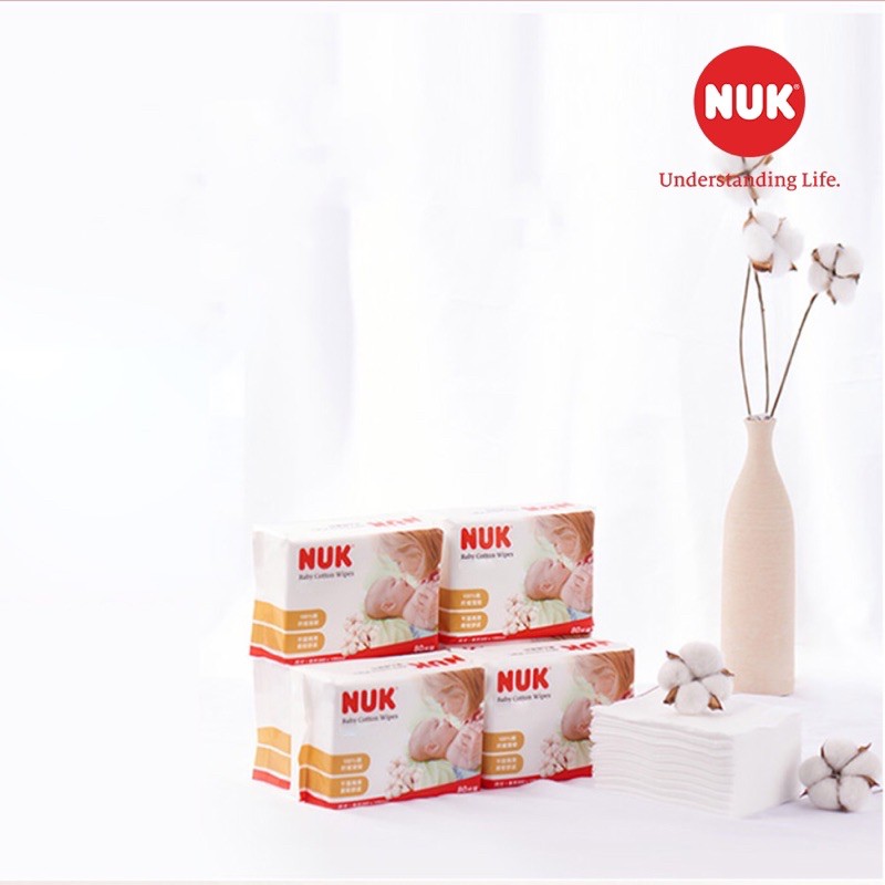 KHĂN VẢI KHÔ ĐA NĂNG NUK 80 TỜ